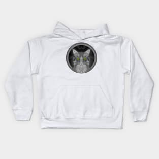 Grey cat Kids Hoodie